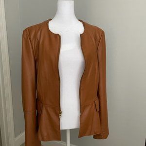 Bebe Brown Leather Jacket - L